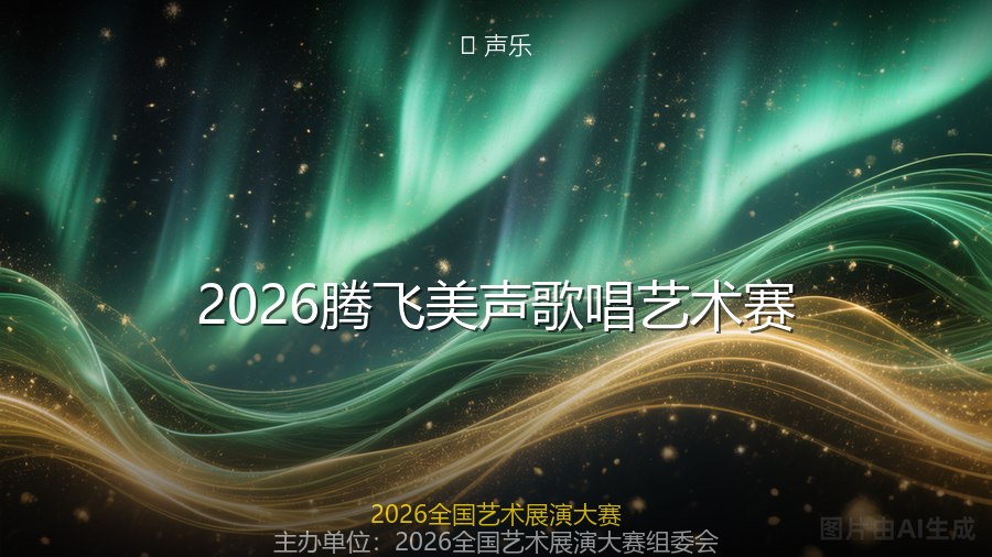 2026腾飞美声歌唱艺术赛