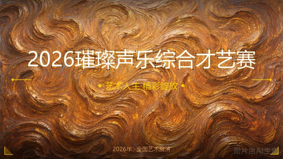 2026璀璨声乐综合才艺赛