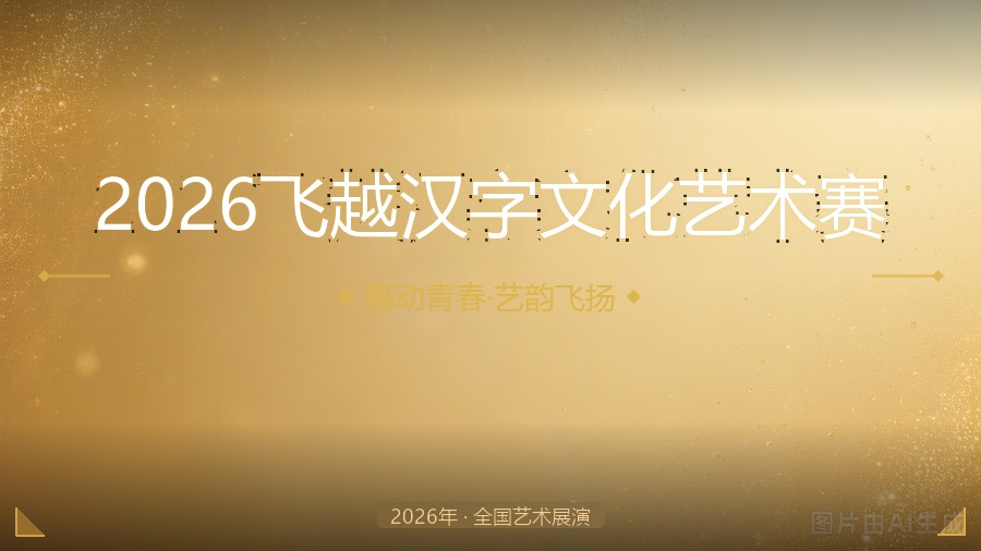 2026飞越汉字文化艺术赛
