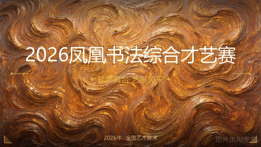2026凤凰书法综合才艺赛