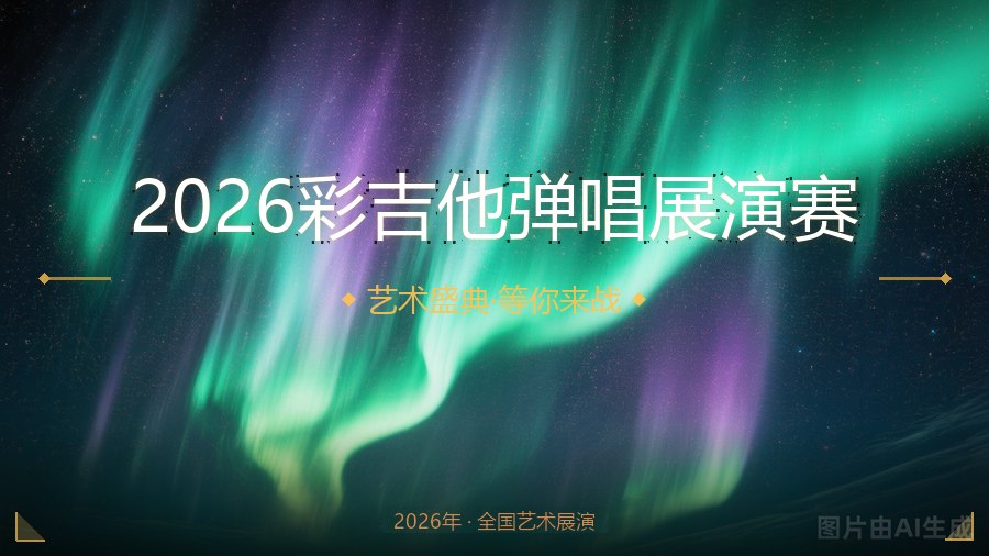 2026彩吉他弹唱展演赛