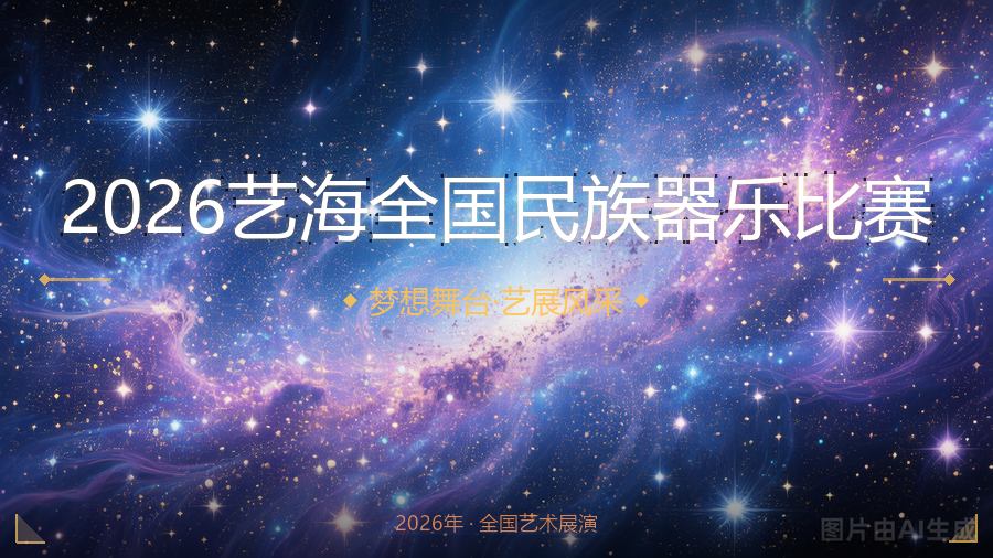 2026艺海全国民族器乐比赛