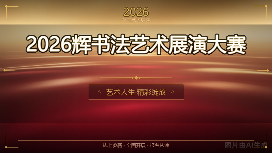 2026辉书法艺术展演大赛