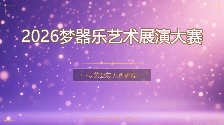 2026梦器乐艺术展演大赛